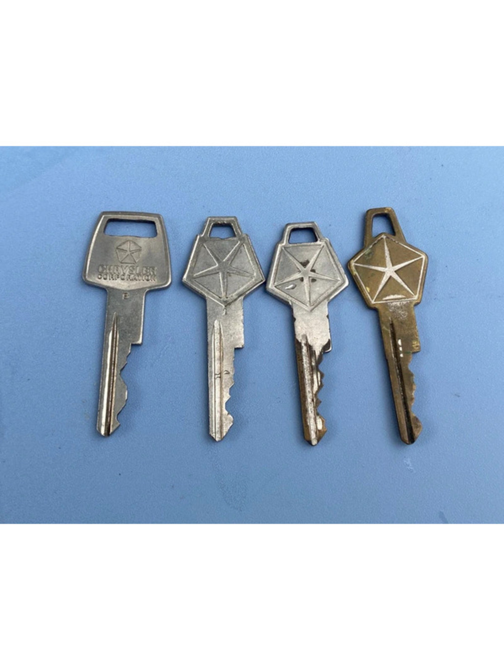 Vintage Chrysler Car Keys Set of 4 (1966-85)